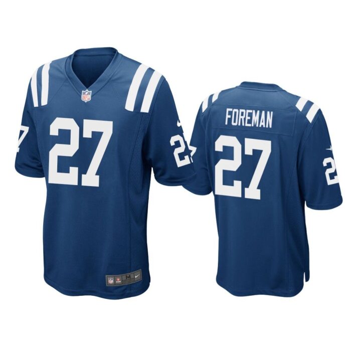 Men D'Onta Foreman Indianapolis Colts Royal Game Jersey