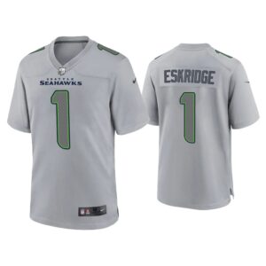 Men D'Wayne Eskridge Seattle Seahawks Gray Atmosphere Fashion Game Jersey