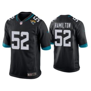 Men DaVon Hamilton Jacksonville Jaguars Black Game Jersey