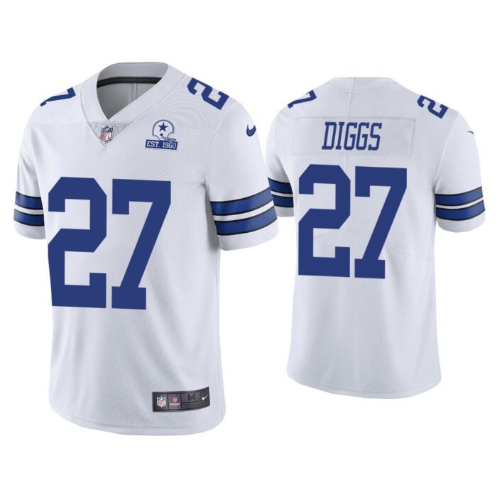 Men Dallas Cowboys 60th Anniversary Trevon Diggs White Limited Jersey