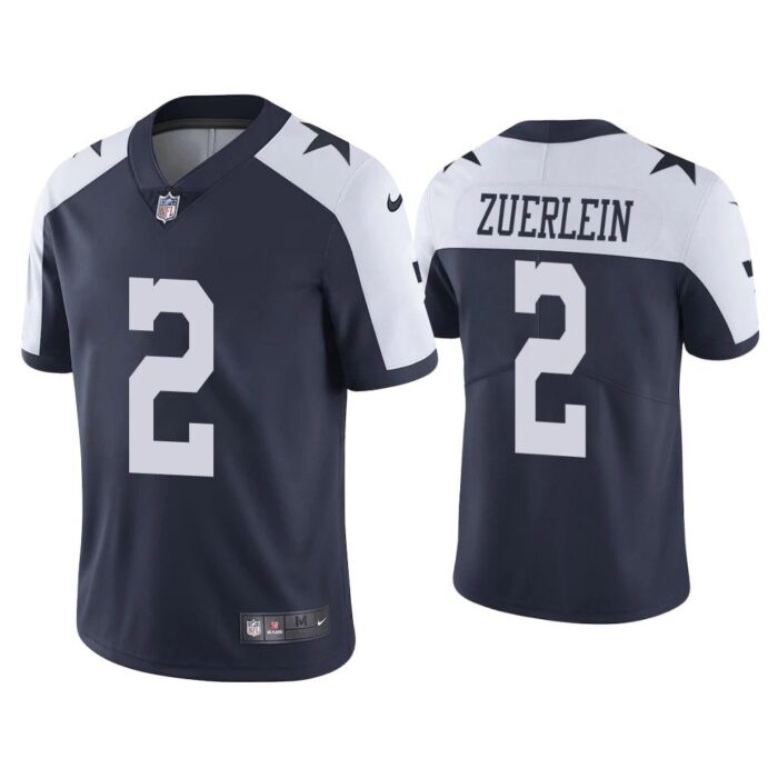 Men Dallas Cowboys Greg Zuerlein Vapor Limited Navy Jersey