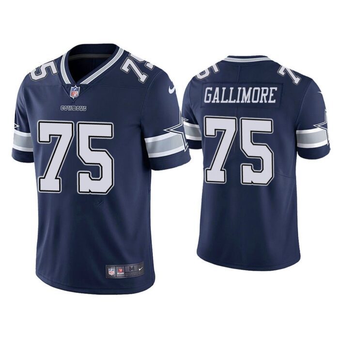 Men Dallas Cowboys Neville Gallimore Vapor Limited Navy Jersey