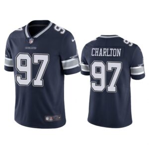 Men Dallas Cowboys Taco Charlton #97 Navy Color Rush Limited Jersey