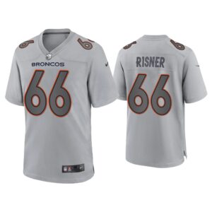 Men Dalton Risner Denver Broncos Gray Atmosphere Fashion Game Jersey