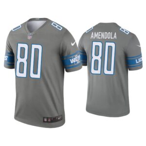 Men Danny Amendola Detroit Lions Steel Legend Jersey