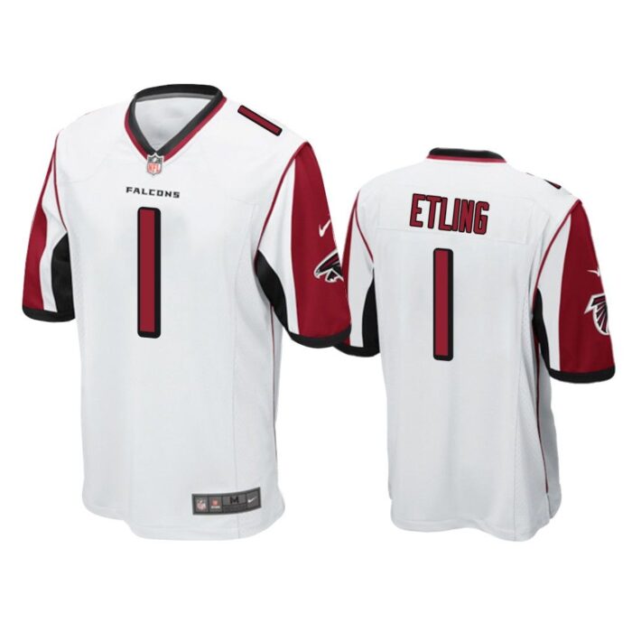 Men Danny Etling Atlanta Falcons White Game Jersey