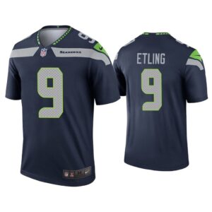 Men Danny Etling Seattle Seahawks Navy Legend Jersey