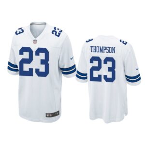 Men Darian Thompson Dallas Cowboys White Game Jersey