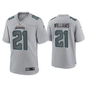 Men Darious Williams Jacksonville Jaguars Gray Atmosphere Fashion Game Jersey