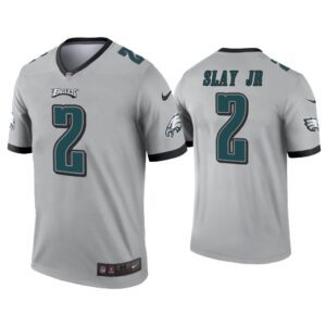 Men Darius Slay Jr Philadelphia Eagles Silver Inverted Legend Jersey