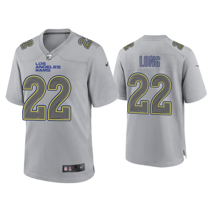 Men David Long Los Angeles Rams Gray Atmosphere Fashion Game Jersey