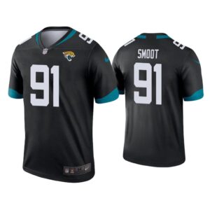 Men Dawuane Smoot Jacksonville Jaguars Black Legend Jersey