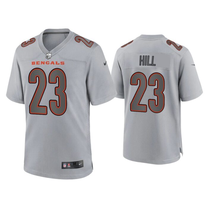 Men Daxton Hill Cincinnati Bengals Gray Atmosphere Fashion Game Jersey