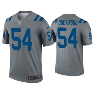 Men Dayo Odeyingbo Indianapolis Colts Gray Inverted Legend Jersey