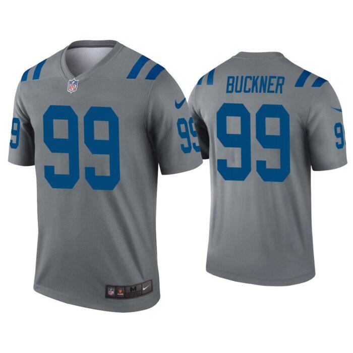 Men DeForest Buckner Indianapolis Colts Gray Inverted Legend Jersey