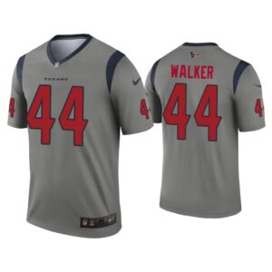 Men DeMarcus Walker Houston Texans Gray Inverted Legend Jersey