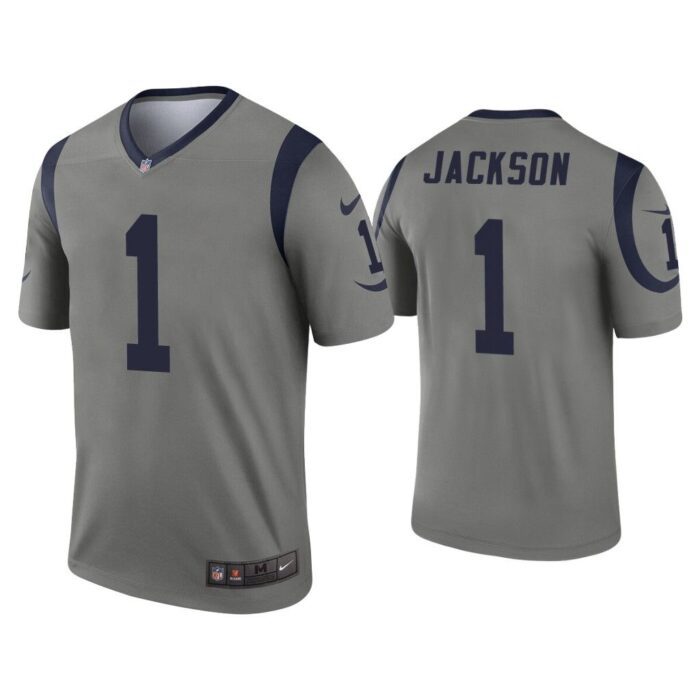 Men DeSean Jackson Los Angeles Rams Gray Inverted Legend Jersey