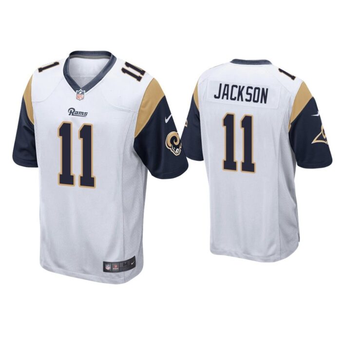 Men DeSean Jackson Los Angeles Rams White Game Jersey