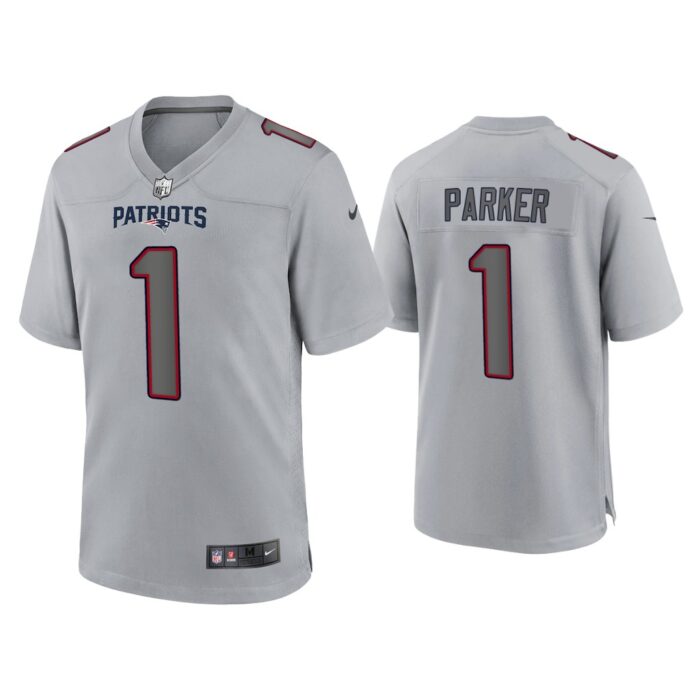 Men DeVante Parker New England Patriots Gray Atmosphere Fashion Game Jersey