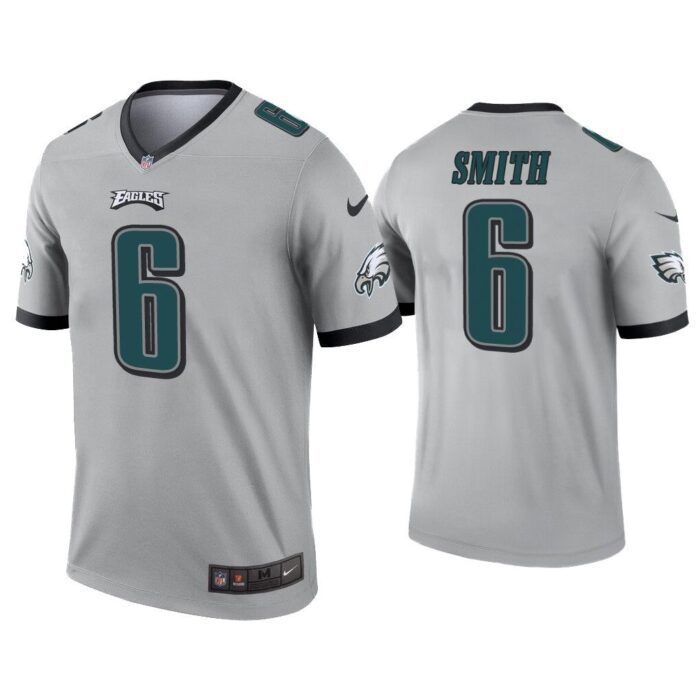 Men DeVonta Smith philadelphia Eagles Silver Inverted Legend Jersey