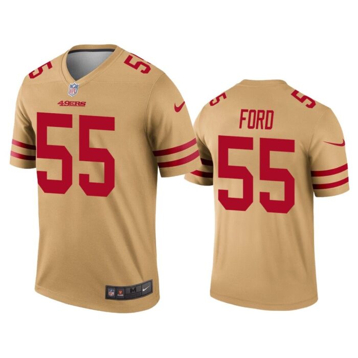 Men Dee Ford San Francisco 49ers Gold Inverted Legend Jersey