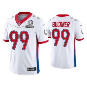 Men Deforest Buckner Indianapolis Colts 2022 AFC Pro Bowl White Game Jersey