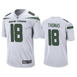 Men Demaryius Thomas New York Jets White Game Jersey