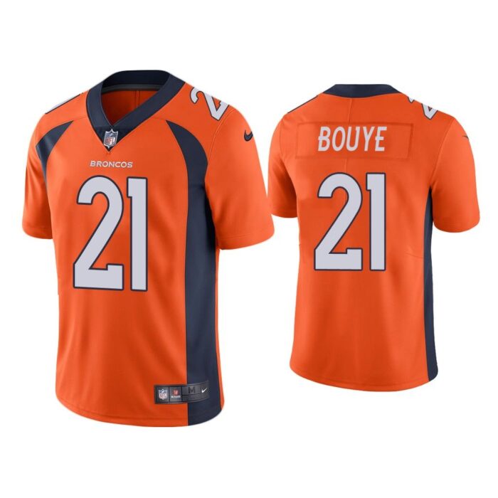 Men Denver Broncos A.J. Bouye Vapor Limited Orange Jersey