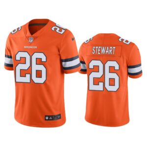 Men Denver Broncos Darian Stewart #26 Orange Color Rush Limited Jersey