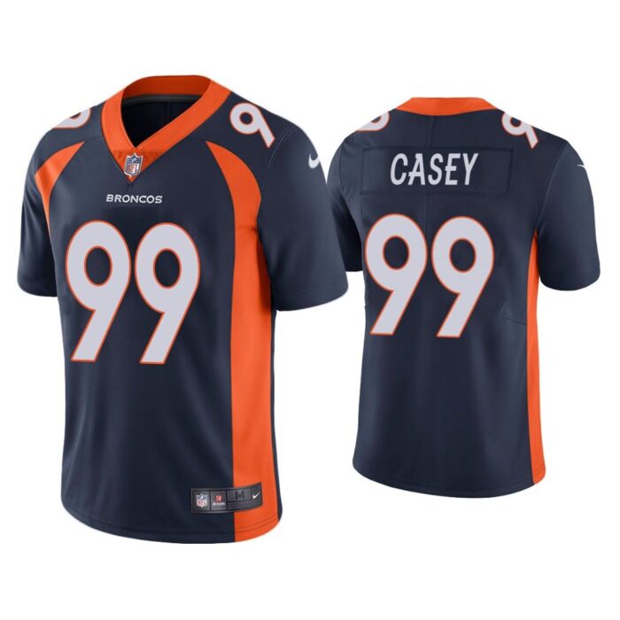 Men Denver Broncos Jurrell Casey Vapor Limited Navy Jersey