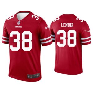 Men Deommodore Lenoir San Francisco 49ers Scarlet Legend Jersey