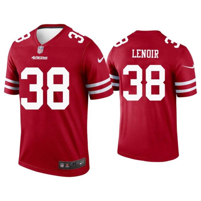 Men Deommodore Lenoir San Francisco 49ers Scarlet Legend Jersey