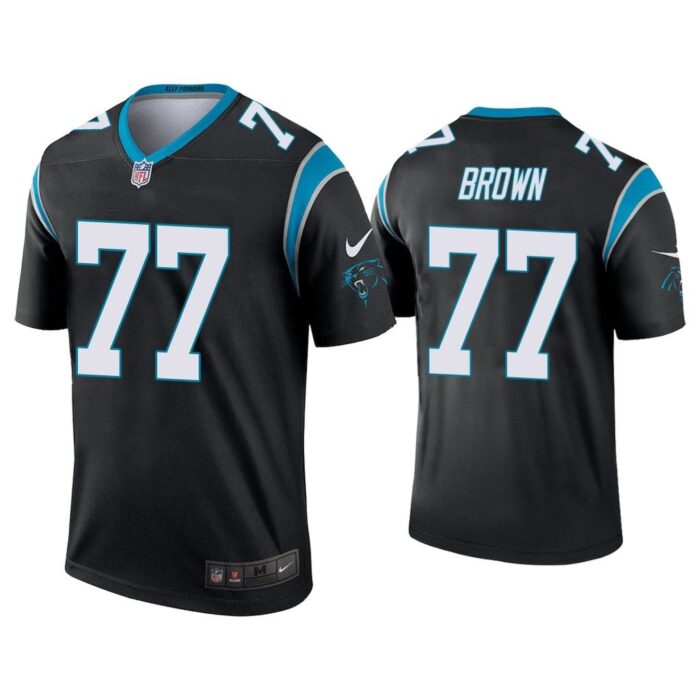 Men Deonte Brown Carolina Panthers Black Legend Jersey