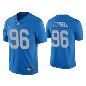 Men Detroit Lions Jashon Cornell Vapor Limited Blue Jersey