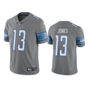 Men Detroit Lions TJ Jones #13 Gray Color Rush Limited Jersey