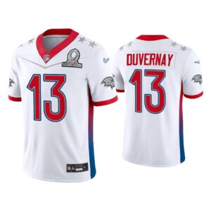 Men Devin Duvernay Baltimore Ravens 2022 AFC Pro Bowl White Game Jersey