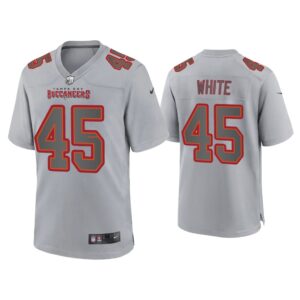 Men Devin White Tampa Bay Buccaneers Gray Atmosphere Fashion Game Jersey