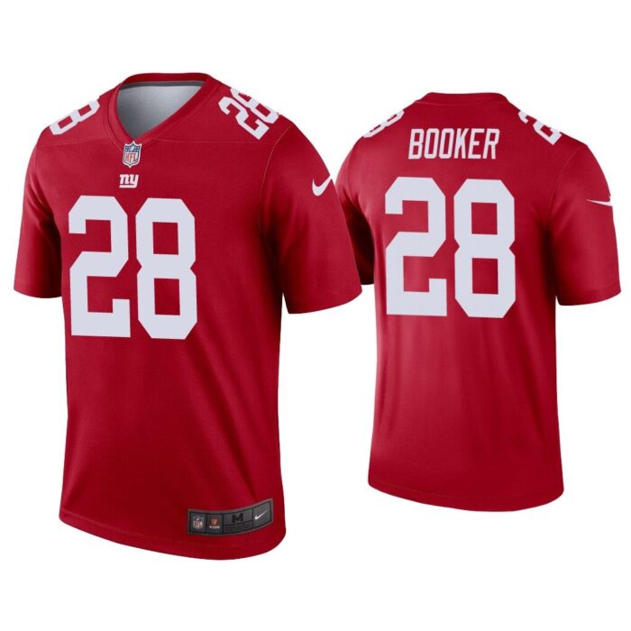 Men Devontae Booker New York Giants Red Inverted Legend Jersey