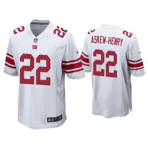 Men Dravon Askew-Henry New York Giants White Game Jersey