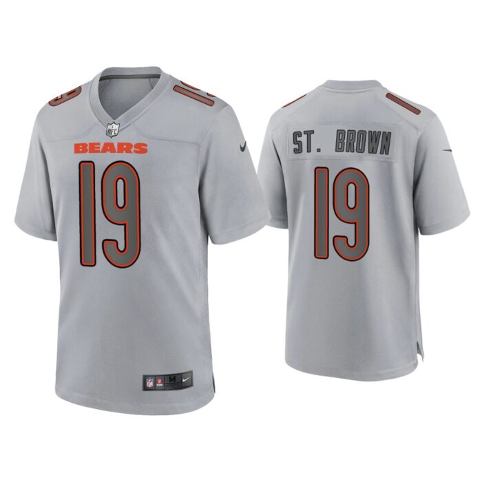 Men Equanimeous St. Brown Chicago Bears Gray Atmosphere Fashion Game Jersey