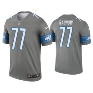 Men Frank Ragnow Detroit Lions Steel Legend Jersey