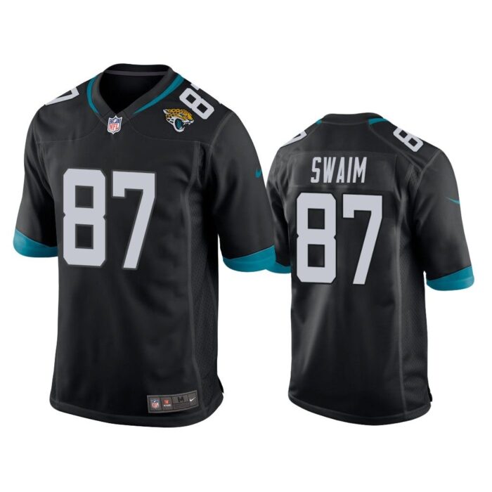 Men Geoff Swaim #87 Jacksonville Jaguars Black Game Jersey