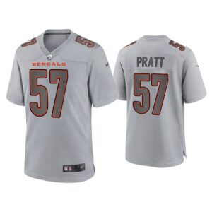 Men Germaine Pratt Cincinnati Bengals Gray Atmosphere Fashion Game Jersey