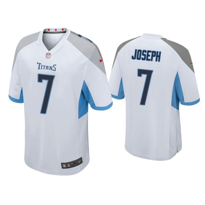 Men Greg Joseph Tennessee Titans White Game Jersey