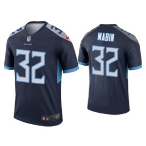 Men Greg Mabin Tennessee Titans Navy Legend Jersey