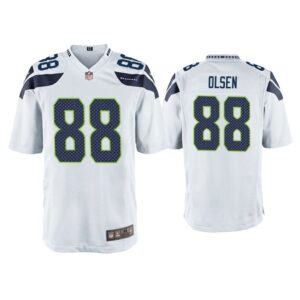 Men Greg Olsen Seattle Seahawks White Game Jersey