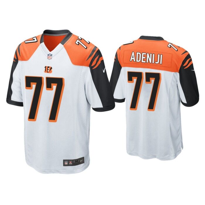 Men Hakeem Adeniji Cincinnati Bengals White Game Jersey