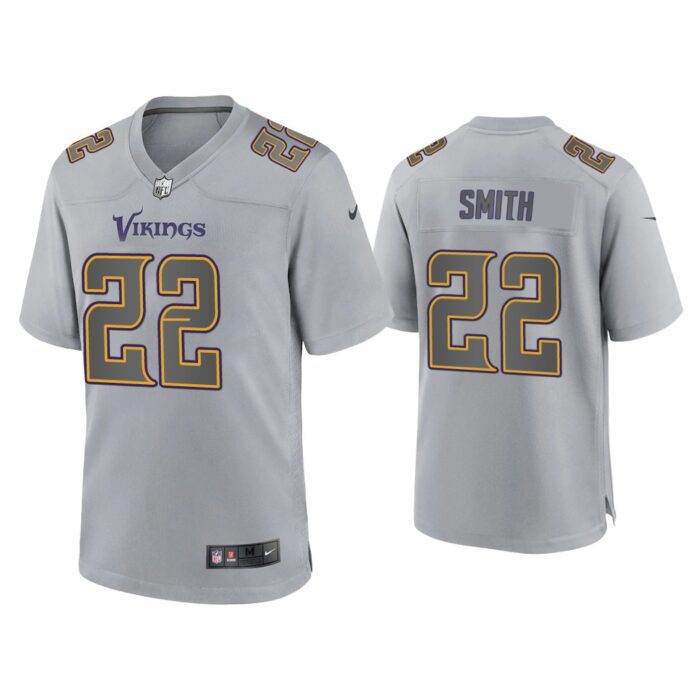 Men Harrison Smith Minnesota Vikings Gray Atmosphere Fashion Game Jersey