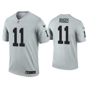 Men Henry Ruggs Las Vegas Raiders Silver Inverted Legend Jersey