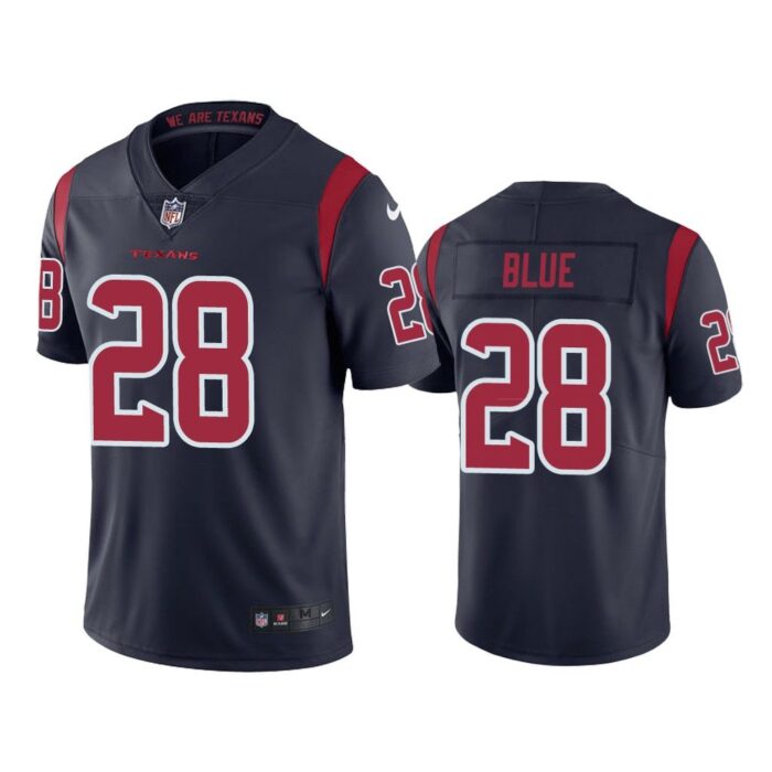 Men Houston Texans Alfred Blue #28 Navy Color Rush Limited Jersey